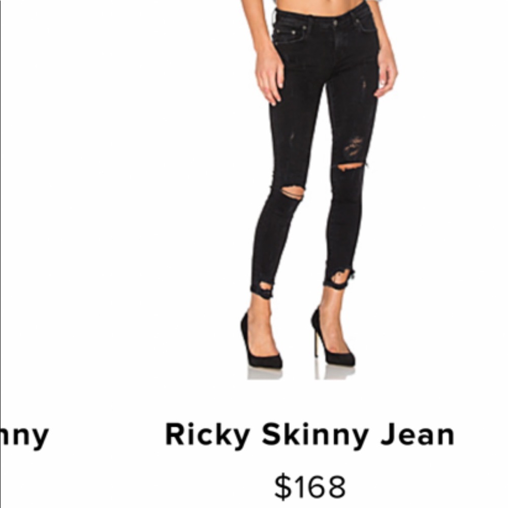 Lovers + friends- ricky black skinny jeans!